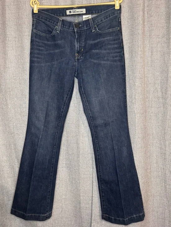 Gap Long & Lean Y2K Bootcut Flare Jeans Medium Wash Size 6 - Picture 3 of 9